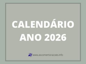 calendário 2026 com feriados e principais datas comemorativas